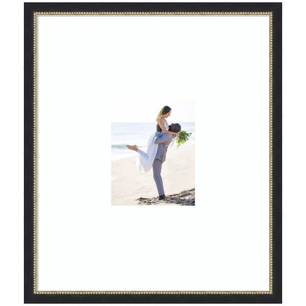 Belmont 22 x 26 Matted to 8 x 10 Black Wood Picture Frame