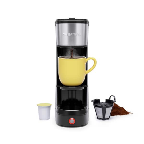 Single Serve Coffee Maker for K-Cup Pod and Ground Coffee, 6 to 14 oz Brew