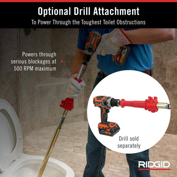 RIDGID 6 ft. L Toilet Auger Mfr# 56658 - Ace Hardware