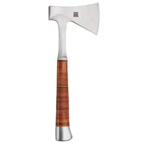 2.2 lbs. Hand Axe with 14.57 in. Steel Handle Leather Grip
