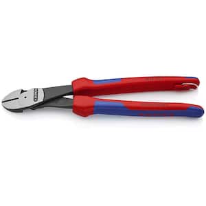 10 in. H Leverage Diagonal Cutters with Dual Comfort Grips and Tether Attachment