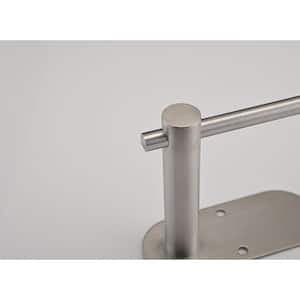 Wall-Mount Self-Adhesive or Drilling Toilet Paper Holder in Brushed Nickel Stainless Steel for Bathroom, Kitchen