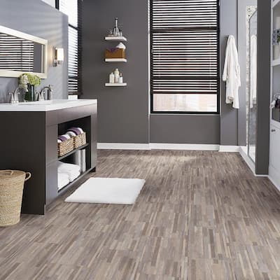 Peel And Stick Vinyl Tile Flooring Vinyl Flooring The Home Depot