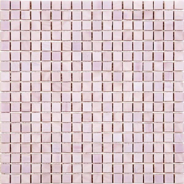 Skosh Glossy Lavander 11.6 in. x 11.6 in. Glass Mosaic Wall and Floor Tile (18.69 sq. ft./case) (20-pack)