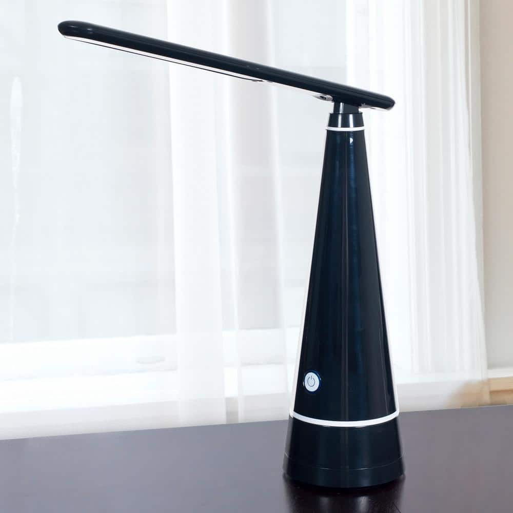 Black Adjustable LED Desk Lamp with Touch Control