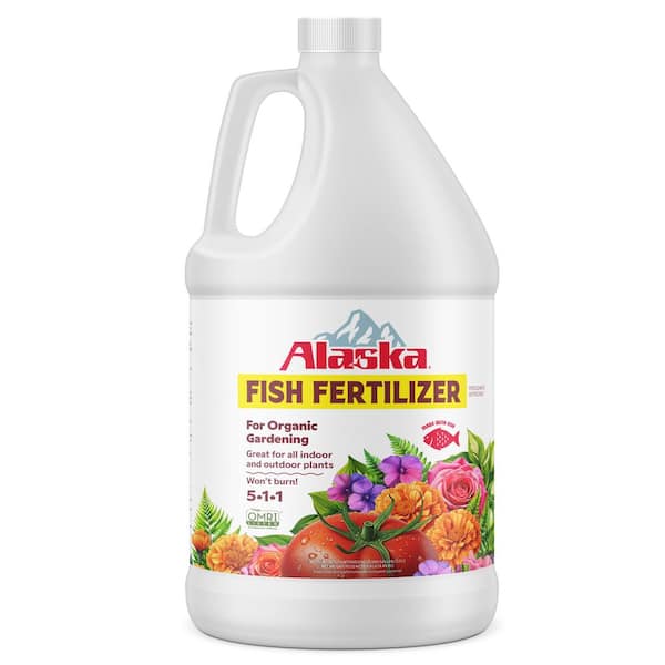 128 oz. (1 gal.) Organic Gardening Liquid Fish Emulsion Plant Food Fertilizer Concentrate 5-1-1