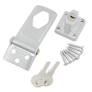 3-1/2 in. Galvanized Key Locking Safety Hasp