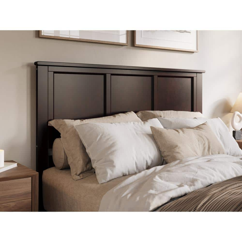 AFI Madison Espresso Dark Brown Solid Wood Queen Headboard With ...