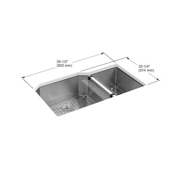 Strive 24 Undermount Single Bowl Kitchen Sink w/ Sink Rack, K-5286