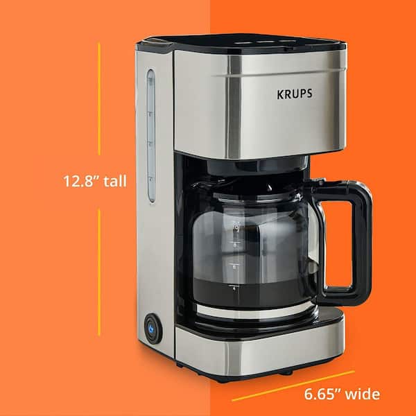 Krups 10-Cup Simply Brew Drip Coffee Maker With Filter KM203D50 - The Home Depot