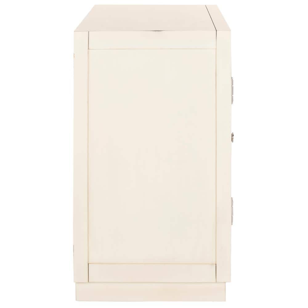 Erin Beige and Gray 2-Door Chest with Nailheads
