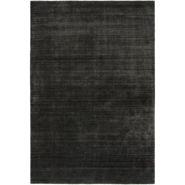 Mirage 6 ft. x 9 ft. Anthracite Striped Marle Area Rug