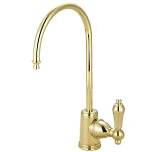 Replacement Drinking Water Single-Handle Beverage Faucet in Polished Brass for Filtration Systems