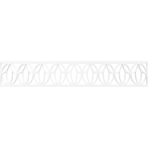 Ekena Millwork Shoshoni Fretwork 0.375 in. D x 46.625 in. W x 8 in. L PVC Panel Moulding