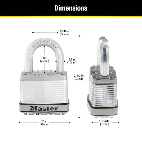 Vintage Master Lock Masterlock 105 Padlock With 2 Keys Free