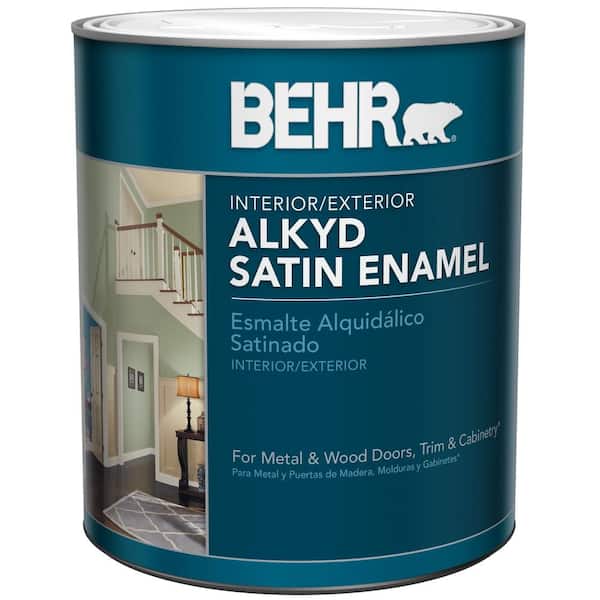 BEHR 1 qt. Deep Base Urethane Alkyd Satin Enamel Interior/Exterior Paint