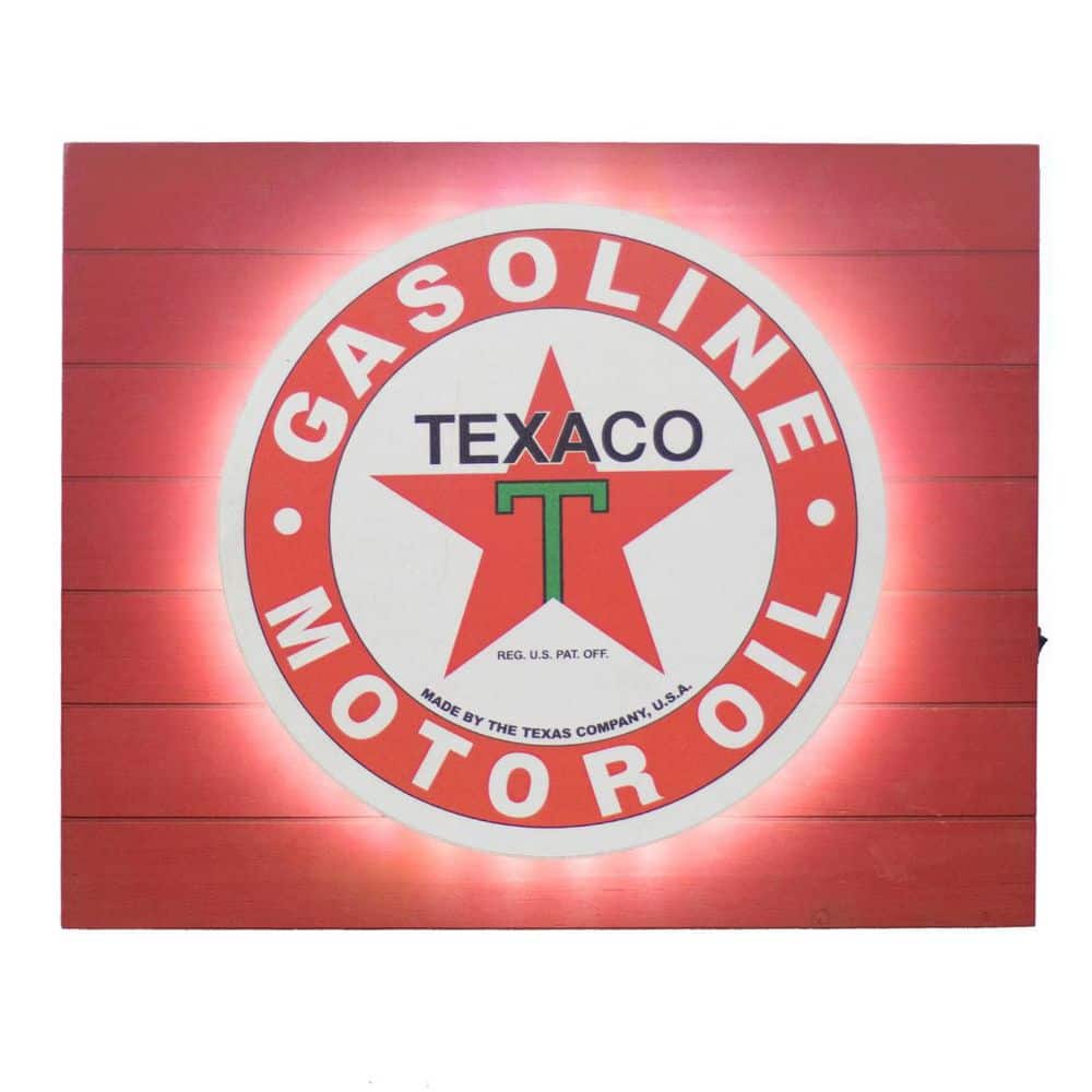 American Art Decor 15 in. x 18 in. x 2 in. Red, White Metal Work with ...