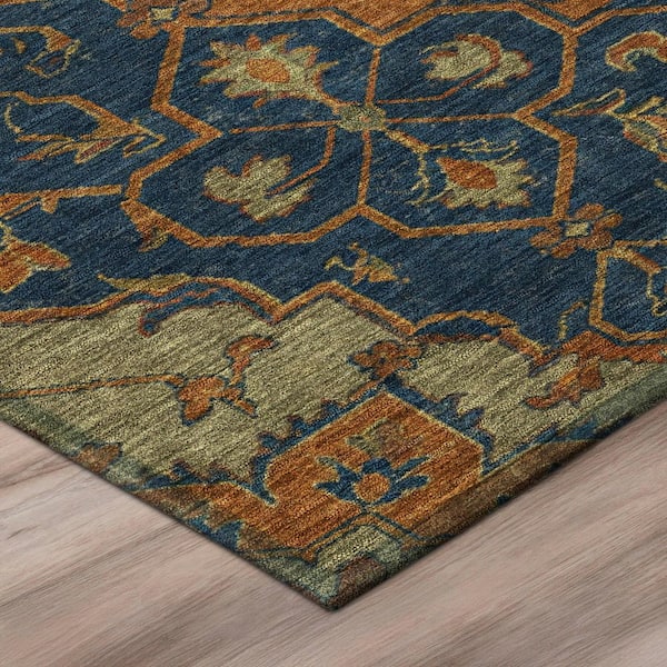 Chantille Machine Washable Indoor/Outdoor Abstract ACN3027 Terracotta 2 ft. x 3 ft. Accent Rug