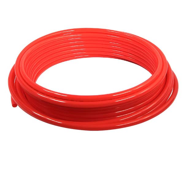 PLUMBFLEX 3/8 in. x 100 ft. PEX-B Tubing Oxygen Barrier Radiant Heating Pipe in Red