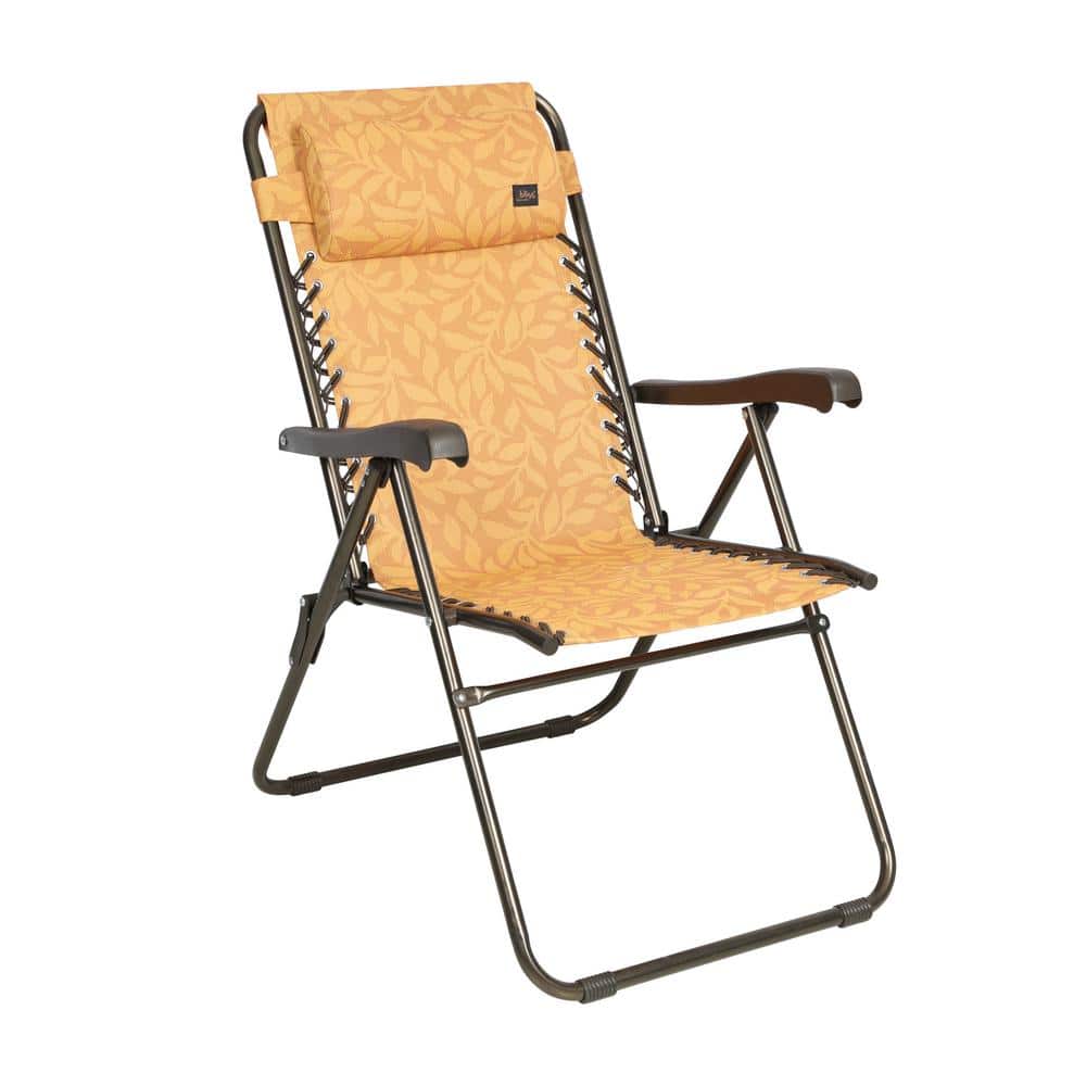 BLISS HAMMOCKS 26 in. W Amber Leaf Sling Outdoor Recliner Chair with ...