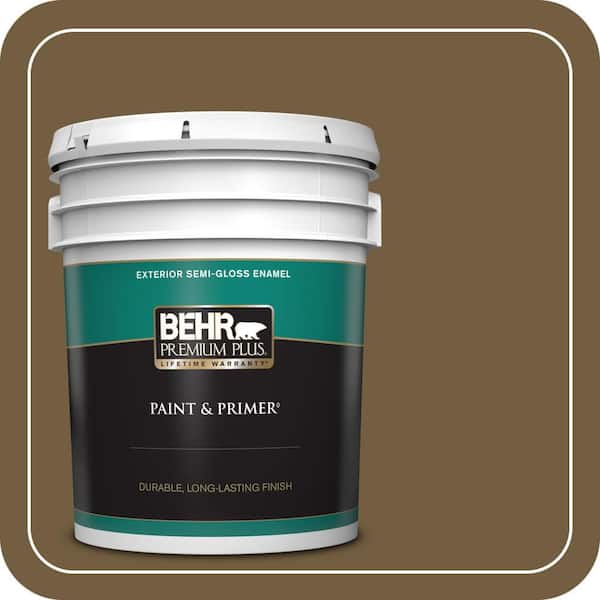 BEHR PREMIUM PLUS 5 gal. #300F-7 Centaur Semi-Gloss Enamel Exterior Paint & Primer