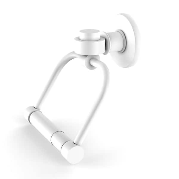 Allied Brass Continental Wall Mounted Toilet Paper Holder in Matte White