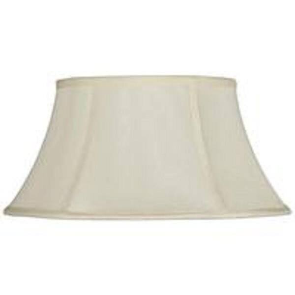 CAL Lighting 10.75 in. Eggshell Fabric Vertical Piped Shade