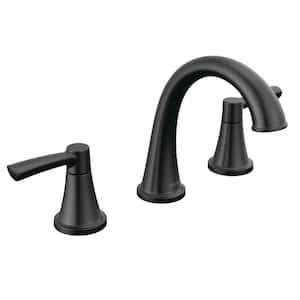 Casara 8 in. Widespread 2-Handle Bathroom Faucet in Matte Black