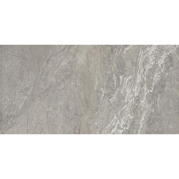 Daltile Perpetuo Eternal Grey 12 in. x 24 in. Color Body Porcelain Floor and Wall Tile (17.02 sq. ft./Case)