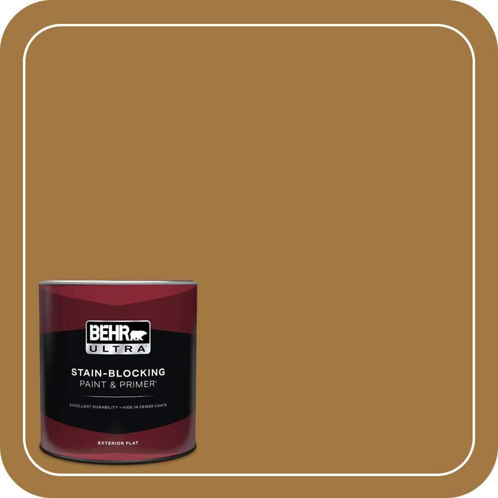 1 qt. #310F-6 Goldenrod Tea Flat Exterior Paint & Primer price history on PriceWatchPro