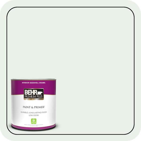 BEHR PREMIUM PLUS 1 qt. #PPL-36 Cool Reflection Eggshell Enamel Low Odor Interior Paint & Primer
