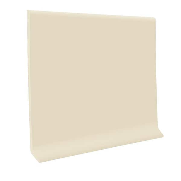 ROPPE Vinyl 4 in. x 0.080 in. x 48 in. Light Almond Vinyl Wall Cove Base (30-Piece)