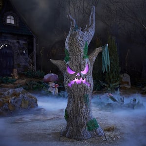 6 FT Wicked Woods Color Changing LED Scowling Sapling