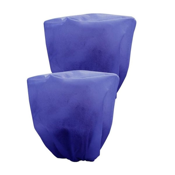 Agfabric 1.5 oz. 18.1 in. x 10.2 in. Rectangle Plant Cover for Season Extension and Frost Protection, Navy, (2-Pack)