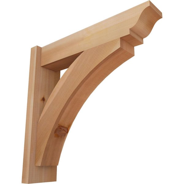 Ekena Millwork 6 in. x 22 in. x 22 in. Western Red Cedar Thorton Traditional Smooth Outlooker