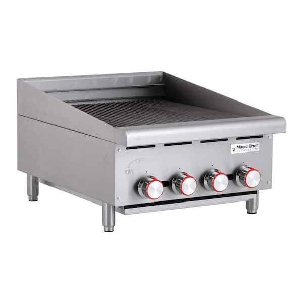 Magic Chef 24 in. Commercial Thermostatic Countertop Gas Griddle