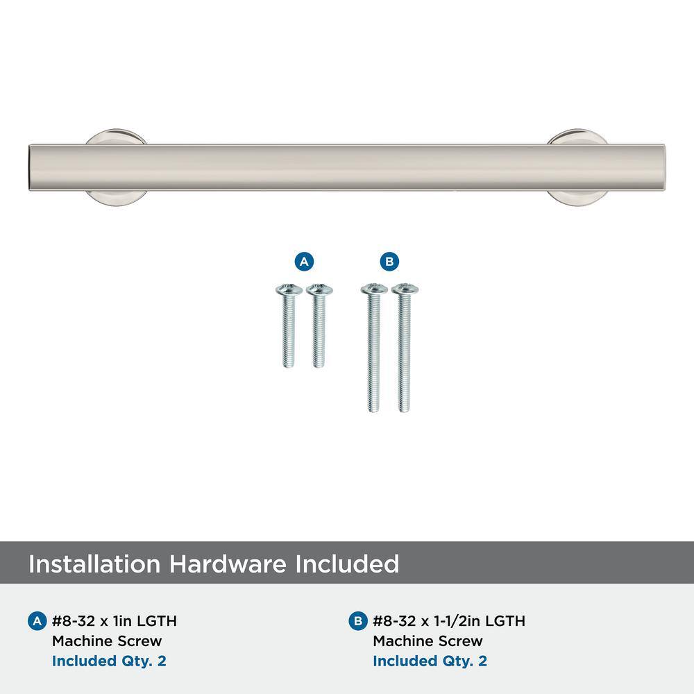 Everett Polished Nickel Cabinet Drawer Pull, 5-1/16 in