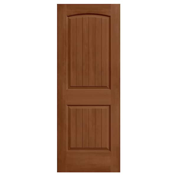 JELD-WEN 32 in. x 80 in. Santa Fe Hazelnut Stain Molded Composite MDF Interior Door Slab