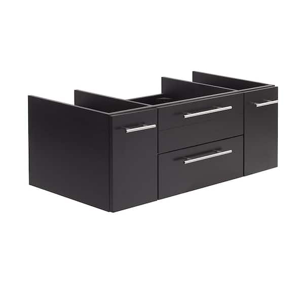 Fresca Lucera 41 in. Wall Mount Floating Single Bath Vanity Cabinet without Top in Espresso - Undermount Sink Compatible