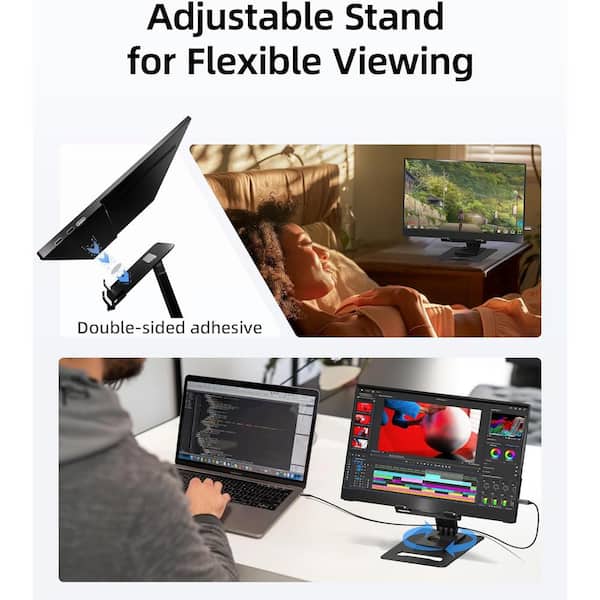 Lukyamzn 15.6 in. Ultra Slim Portable Monitor Laptop Screen