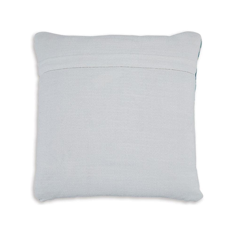Sery 18" Blue and Green Geometric Polyester Throw Pillow Set