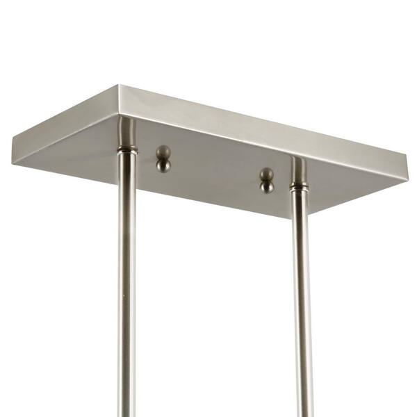 Details about   Tahoe 4-Light Satin Nickel/Seeded Island Light w/ Glass Shades by Light Society 