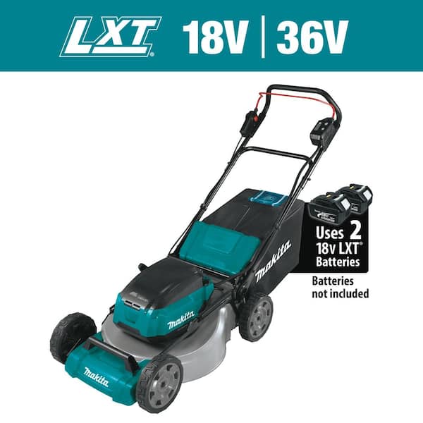Makita 21 in. 18V X2 (36V) LXT Lithium-Ion Cordless Walk Behind Push Lawn Mower, Tool-Only