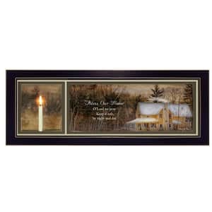 God Bless Our Home by Unknown 1 Piece Framed Graphic Print Home Art Print 20 in. x 8 in. .