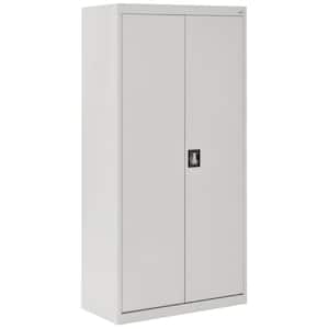 Elite 36 in. W x 72 in. H x 24 in. D Steel Combination Adjustable Shelves Freestanding Cabinet in Dove Gray