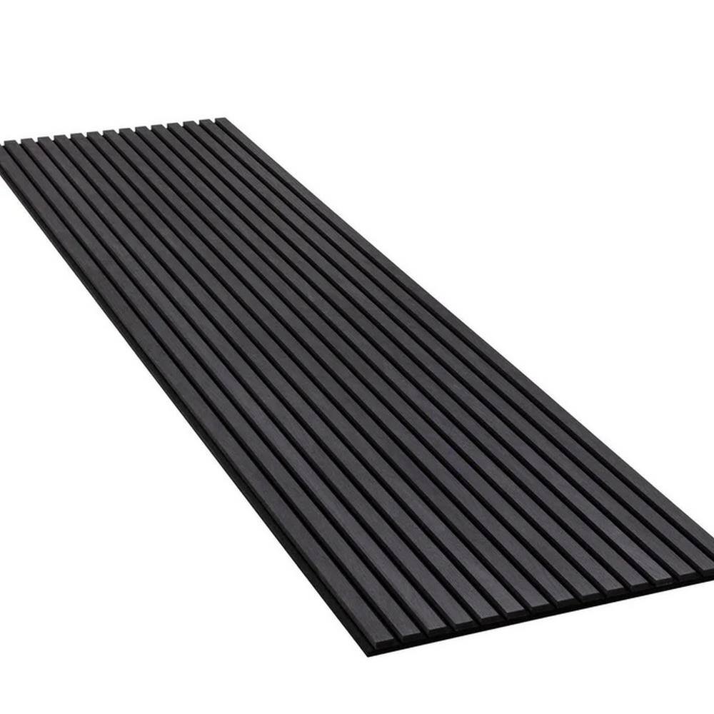 94.5 in. x 12.6 in x 0.8 in. Acoustic Vinyl Wall Cladding Siding Board in Black Color (Set of 2-Piece) price history on PriceWatchPro