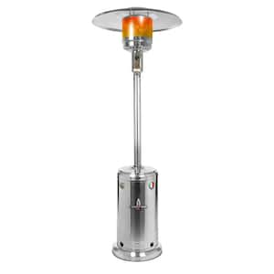 82 in. 40,000 BTU Stainless Steel Traditional Mushroom Liquid Propane Patio Heater