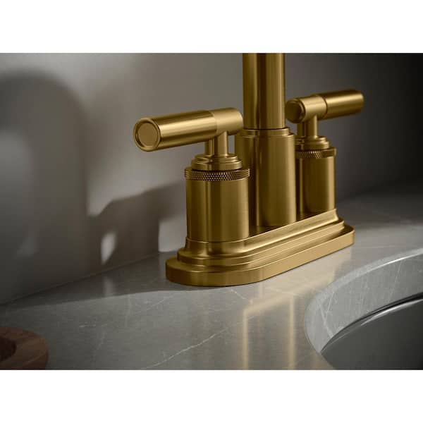 KOHLER Torrington 4 in. Centerset Double Handle Bathroom Faucet in