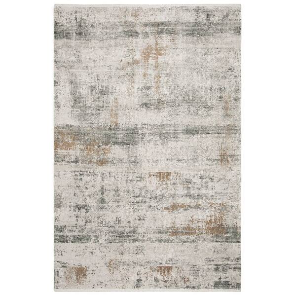 Eclipse 5 ft. x 8 ft. Beige/Gray Abstract Area Rug