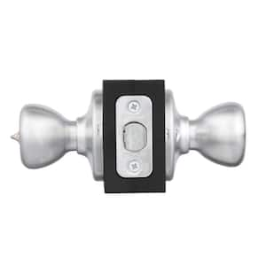 Tylo Satin Chrome Bed/Bath Door Knob with Lock